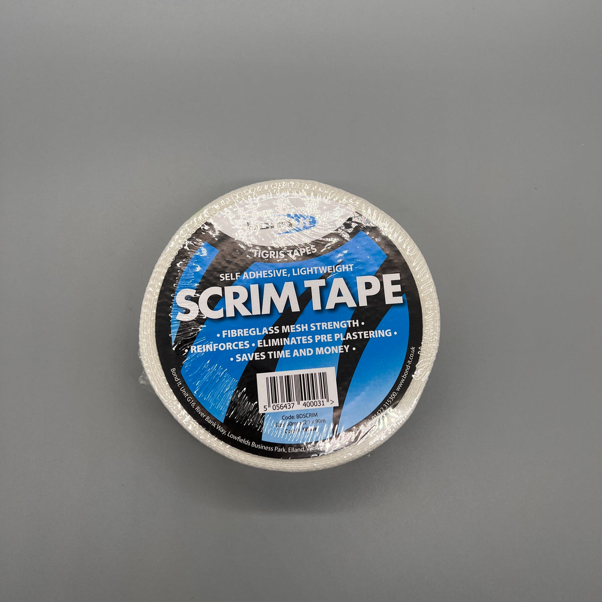 Bond IT - Fibreglass Mesh Scrim Tape 50mm x 90M - Single