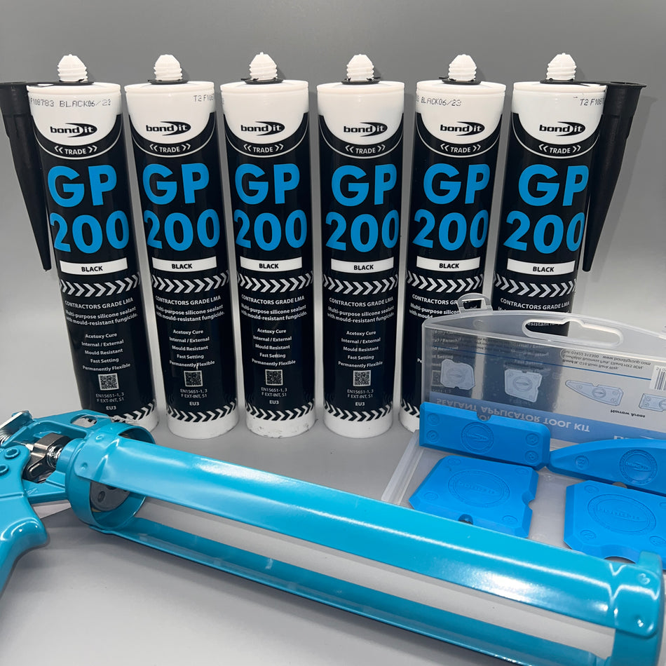Bond IT - GP200 General Purpose Silicone Sealant Black - 310ml