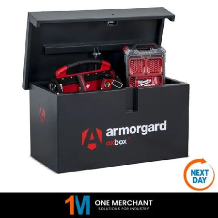 Armorgard OX01 Site Lockable Tool Safe - Side Open View