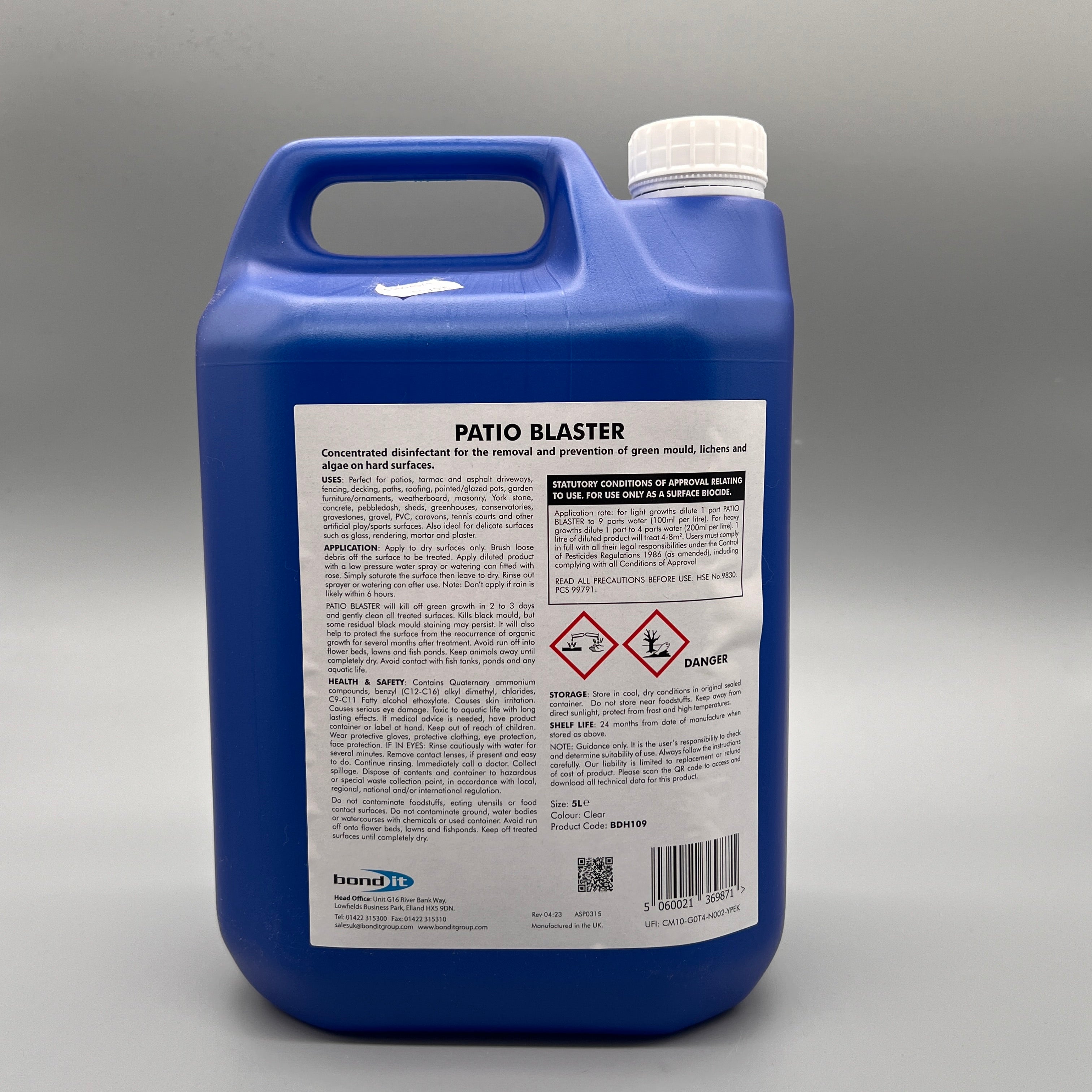 Bond IT - Concentrated Patio Blaster & Cleaner - Back