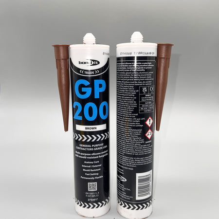 Bond IT GP200 Brown Silicone – High-Performance General Purpose Sealant for Durable, Flexible, and Weather-Resistant Sealing - Double