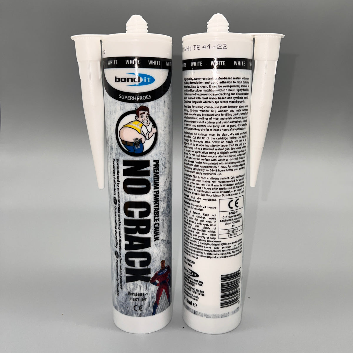 Bond IT - Premium Paintable No Crack Caulk 310ml - Front & Back