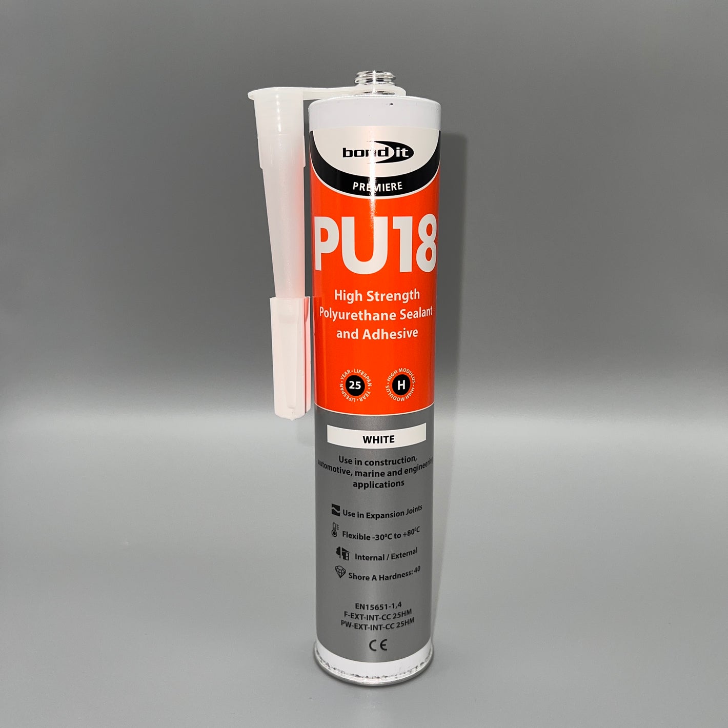 Bond IT PU18 Polyurethane White – Strong & Durable Adhesive - Single Tube
