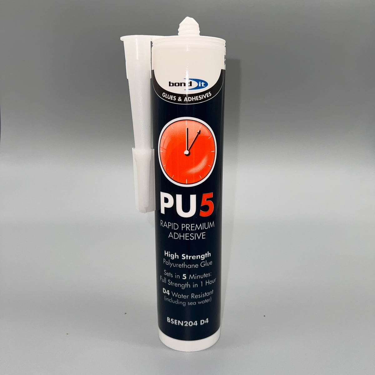 Bond IT PU5 Multi-Purpose Adhesive – Strong, Fast-Curing, Weather-Resistant Bonding for Wood, Metals, Ceramics, and More - Single Tube