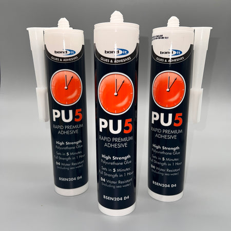 Bond IT PU5 Multi-Purpose Adhesive – Strong, Fast-Curing, Weather-Resistant Bonding for Wood, Metals, Ceramics, and More - Triple