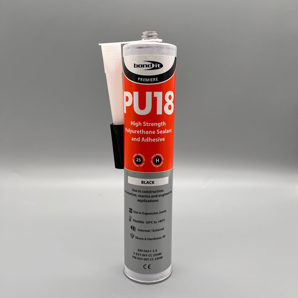 Bond It PU18 – High Strength Polyurethane Sealant & Adhesive - Black - 310ml