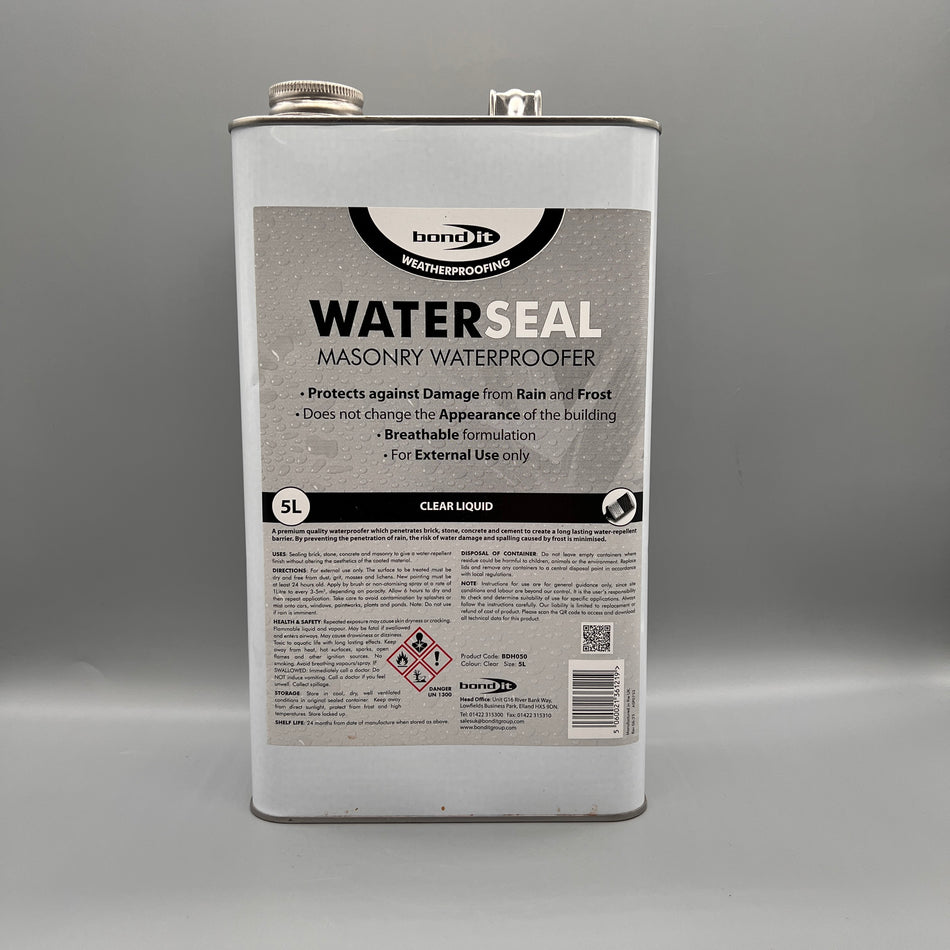 Bond IT - Waterseal Masonry Waterproofer - Clear Liquid - 5L