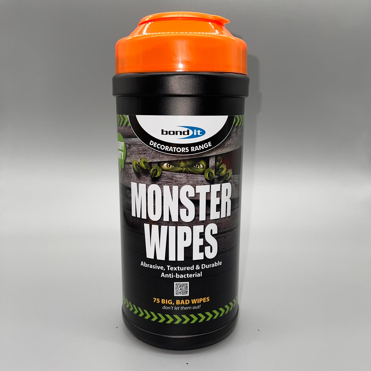 Bond IT - Monster Wipes Anti-Bacterial Cleaning Wipe Orange 75 - Front