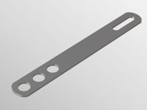 Vista Engineering - SOW-STST - Sliding One Way Tie - 115mm-135mm - 250/BOX - Top View