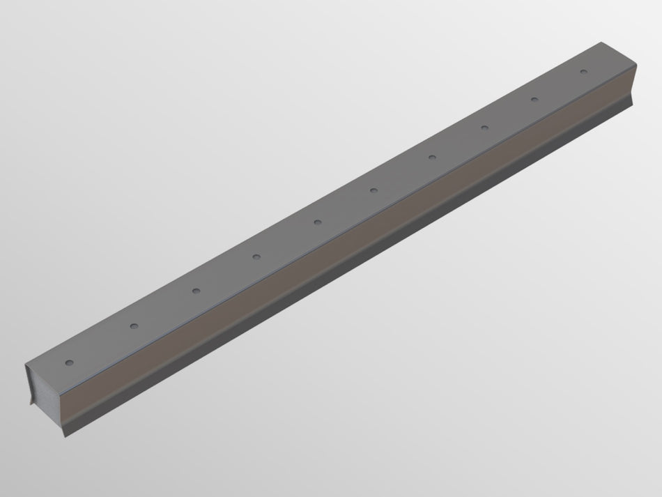 Vista Engineering - V29-STST - Dovetail Slot 100mm - 3000mm Long Stainless Steel - Top View