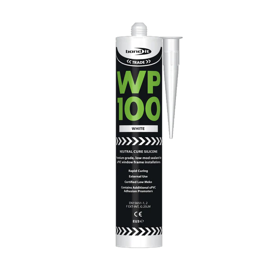 Bond IT - WP100 Oxime External Framing Silicone Sealant - White - 310ml EU3