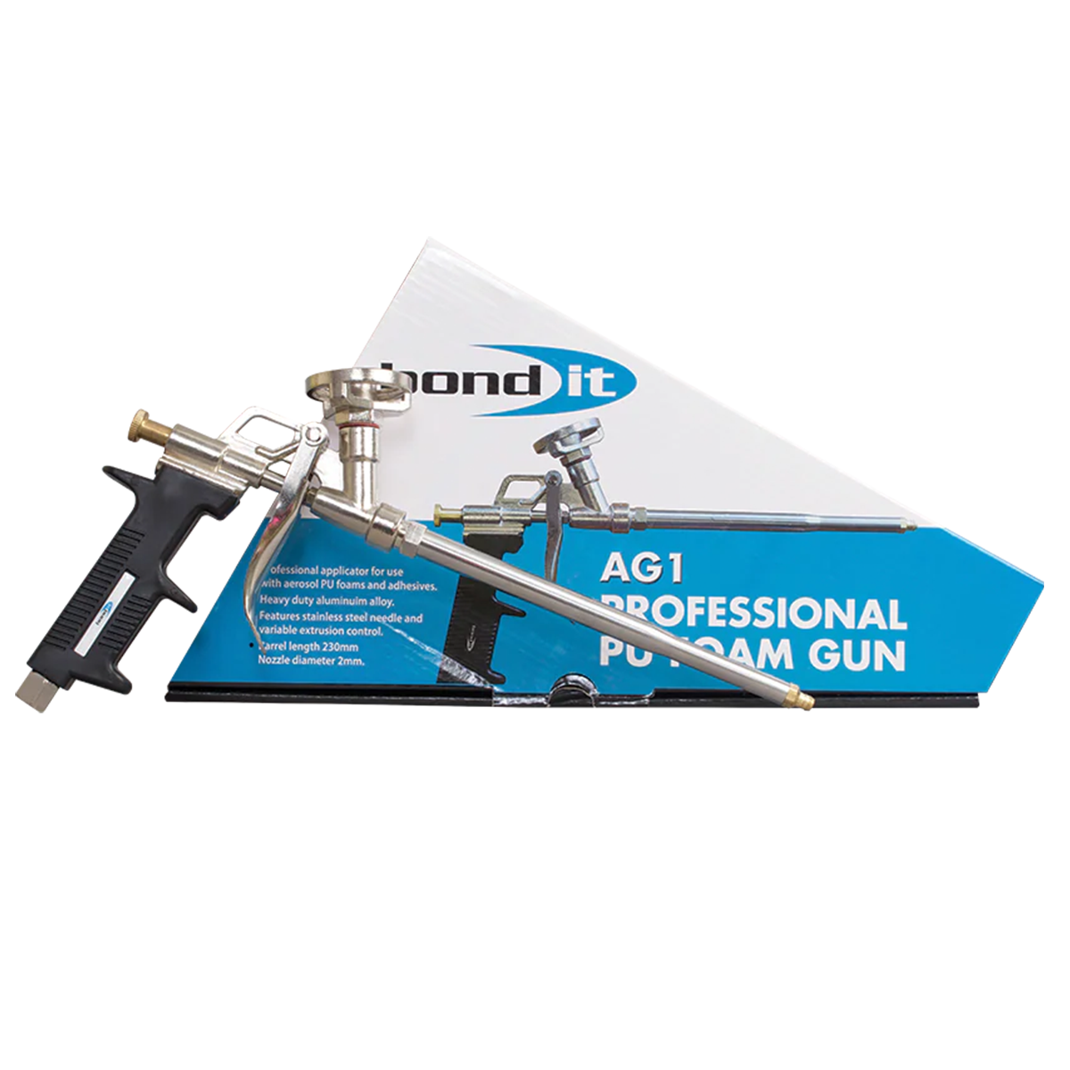 Bond It AG1 professional metal PU foam applicator gun (BDAG1) on white background