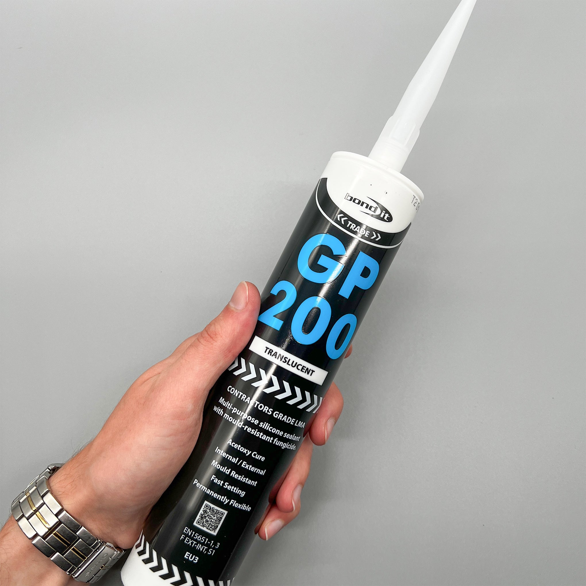 Bond It GP200 General Purpose Silicone Sealant 310ml – single tube in hand product image