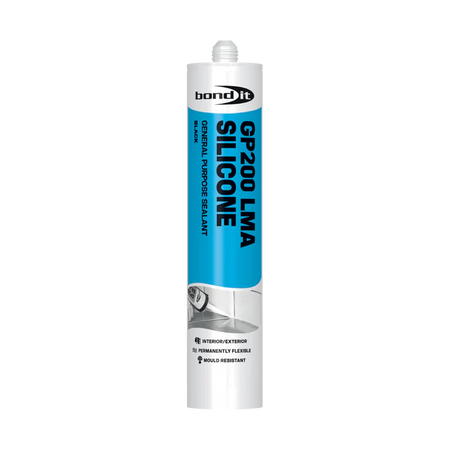 Bond It GP200 General Purpose Black Silicone Sealant 310ml – single tube stock product image