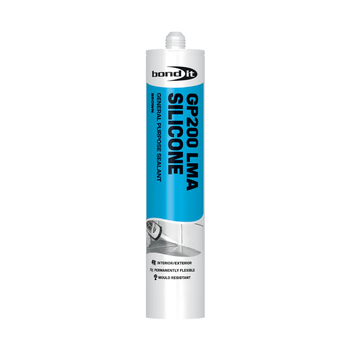 Bond It GP200 General Purpose Brown Silicone Sealant 310ml – single tube stock product image