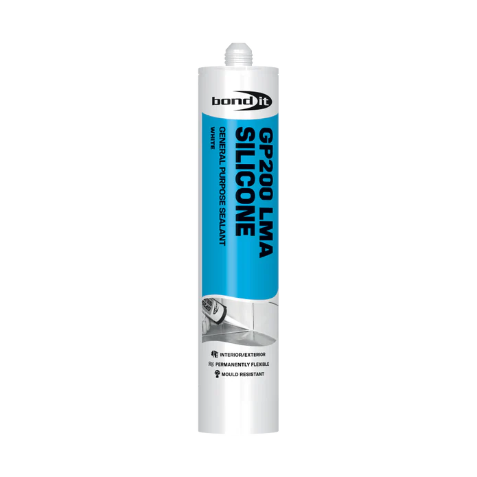 Bond It GP200 General Purpose White Silicone Sealant 310ml – single tube product image