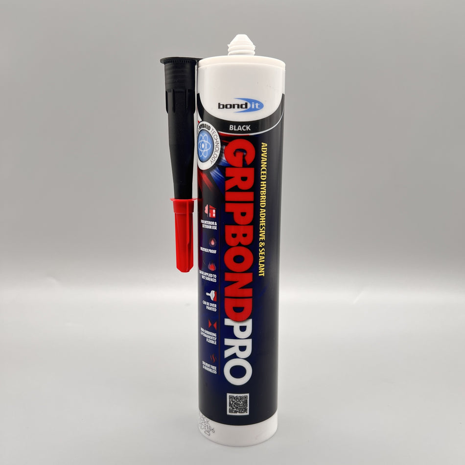 Bond It Gripbond Pro Black adhesive tube front view