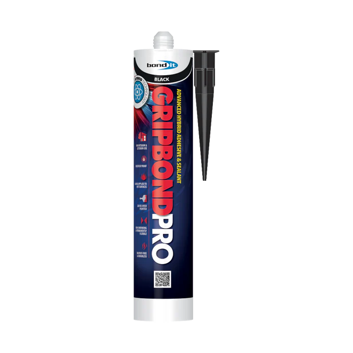 Stock image of Bond It Gripbond Pro Black adhesive tube