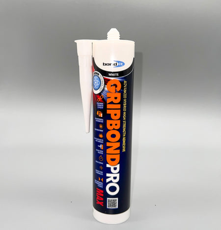 Front view of Bond It Gripbond Pro Max White 310ml ultra high strength grab adhesive