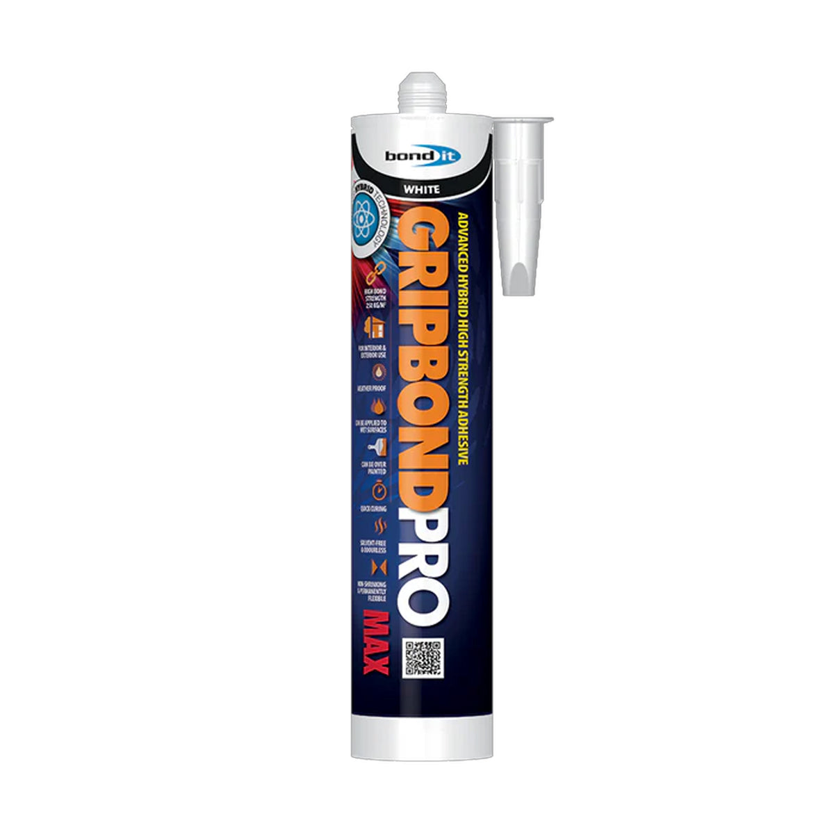 Bond It Gripbond Pro Max White 350ml adhesive – high strength solvent-free construction adhesive