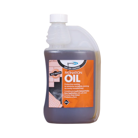 Bond It Patination Oil 500ml stock photo of bottle