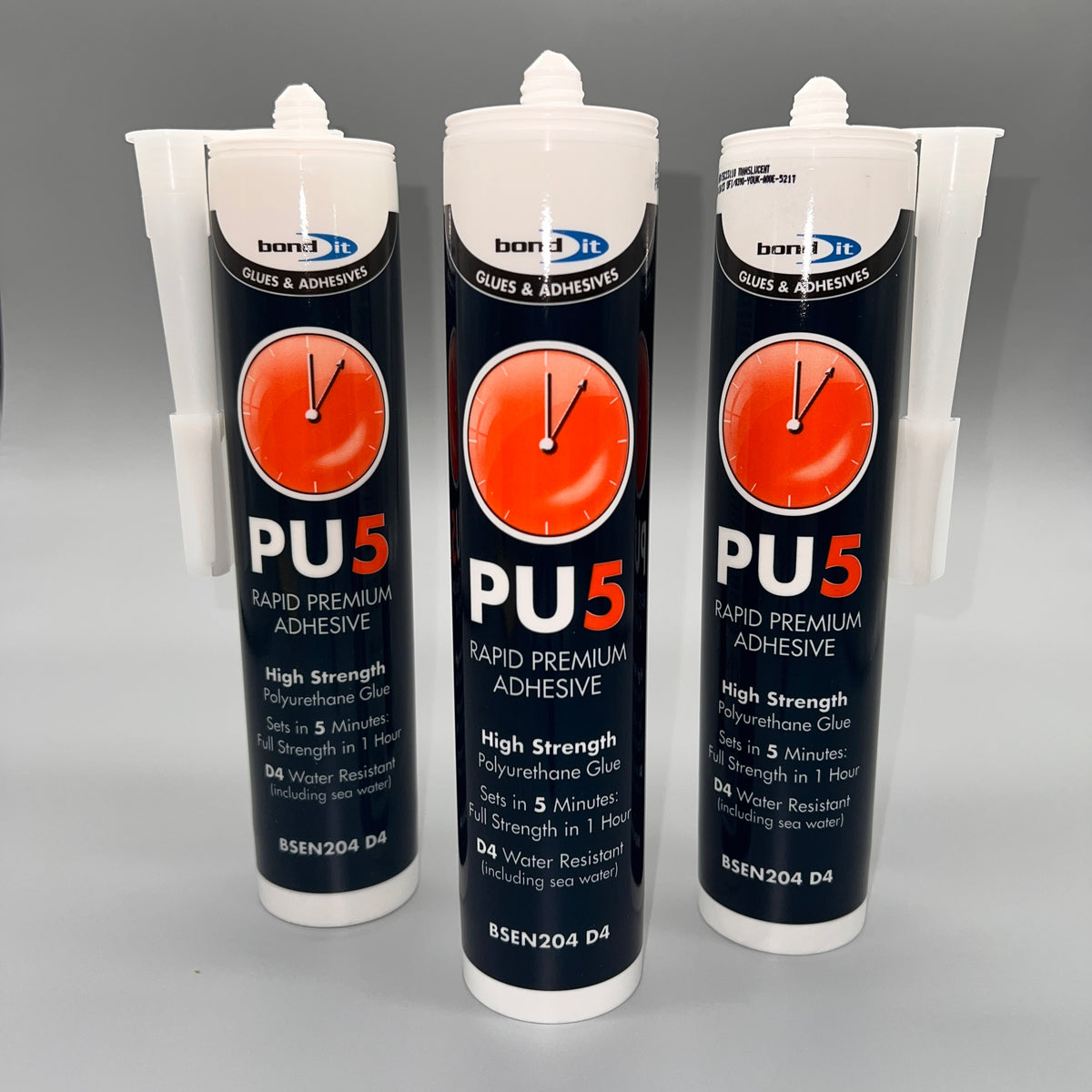 Bond It PU5 Wood Glue high strength waterproof wood adhesive – three tubes