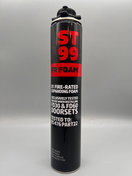ST99 fire rated expanding foam aerosol can front view